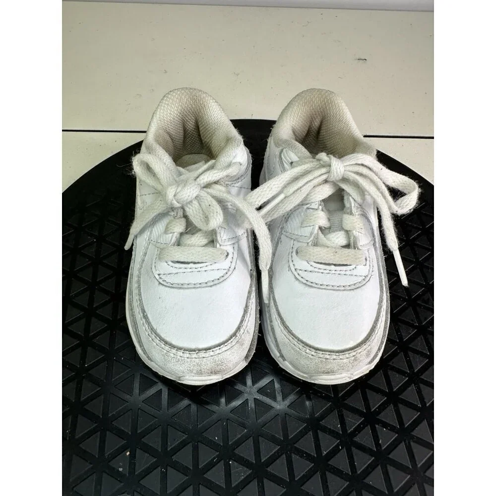 Nike - Air Max 90 LTR (TD) Shoes - White - Sz 6C (CD6868-100) Used